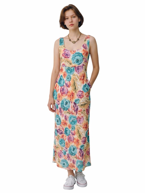 Nostalgia Dresses & Skirts - NOSTALGIA VINTAGE RARE FLORAL MAXI DRESS.